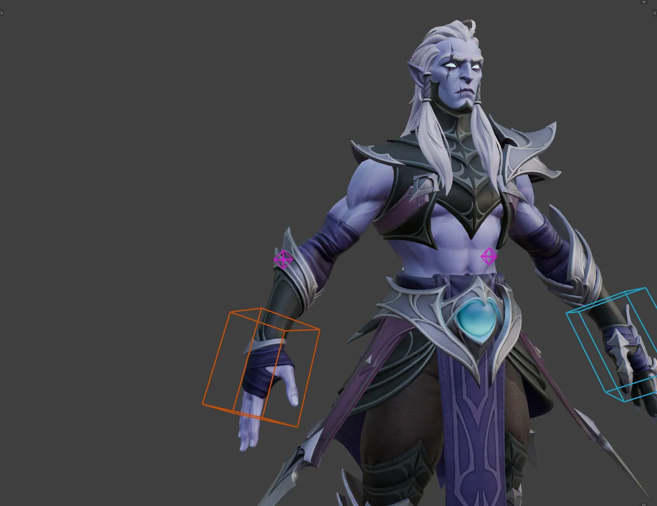 Arms in IK: hand box and elbow pole
