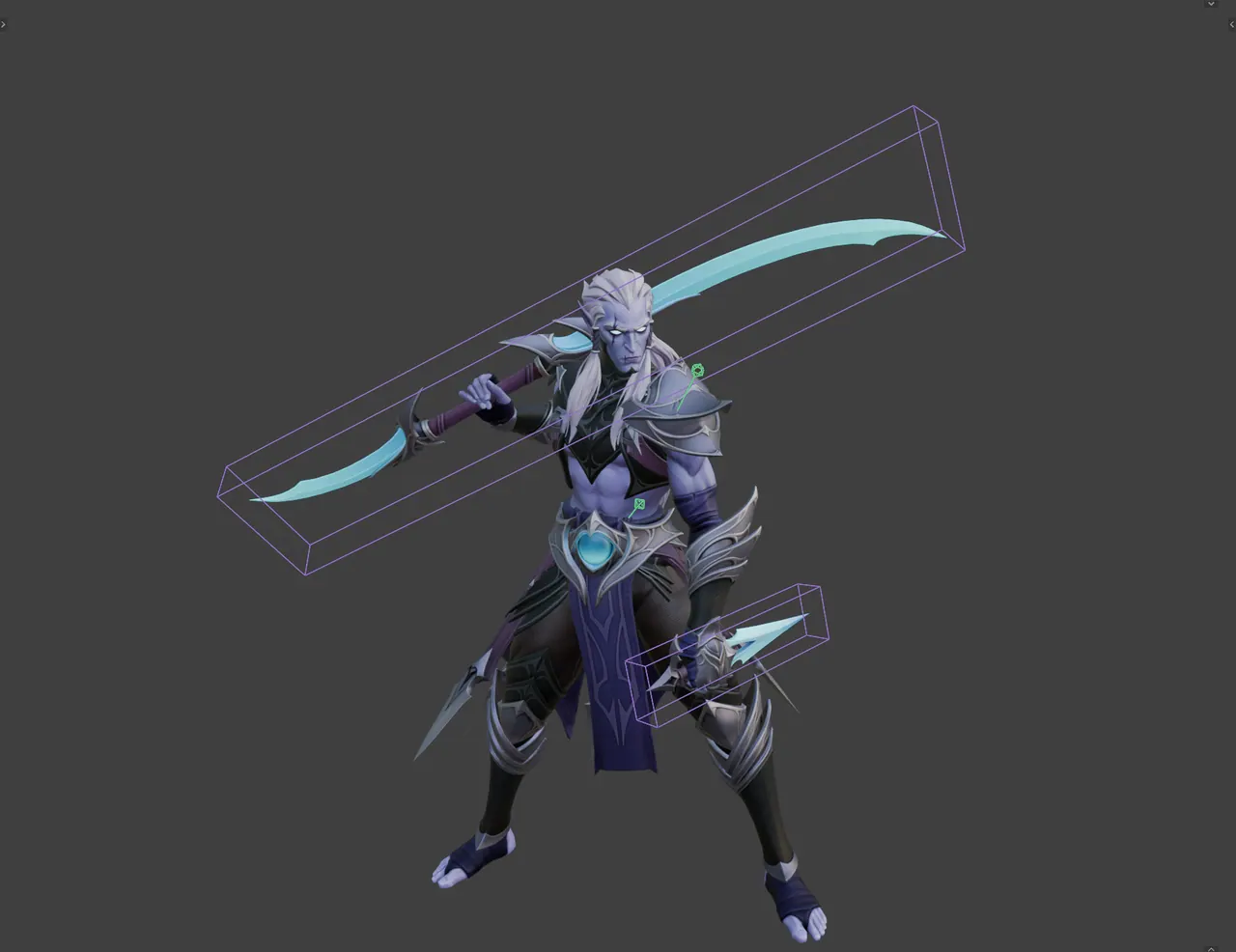 Glaive and dagger controls